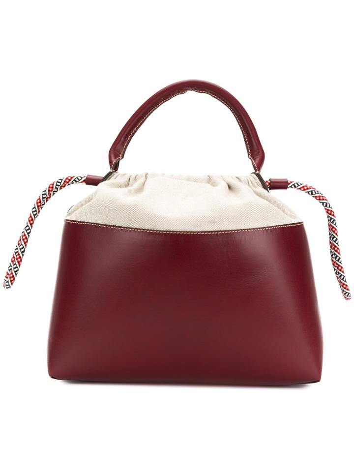 Carven Drawstring Tote Bag - Red