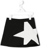 Msgm Kids Star Print Mini Skirt, Girl's, Size: 12 Yrs, Black