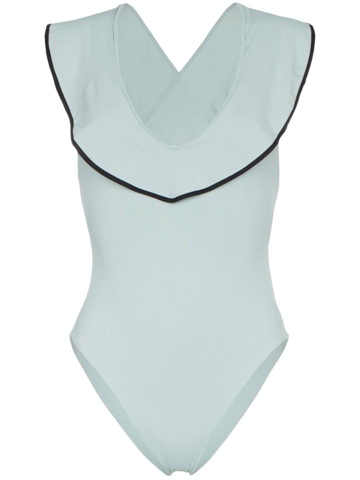 Marysia Sedona Maillot Ruffle Detail Swimsuit - Blue