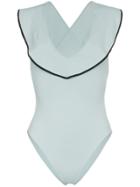 Marysia Sedona Maillot Ruffle Detail Swimsuit - Blue