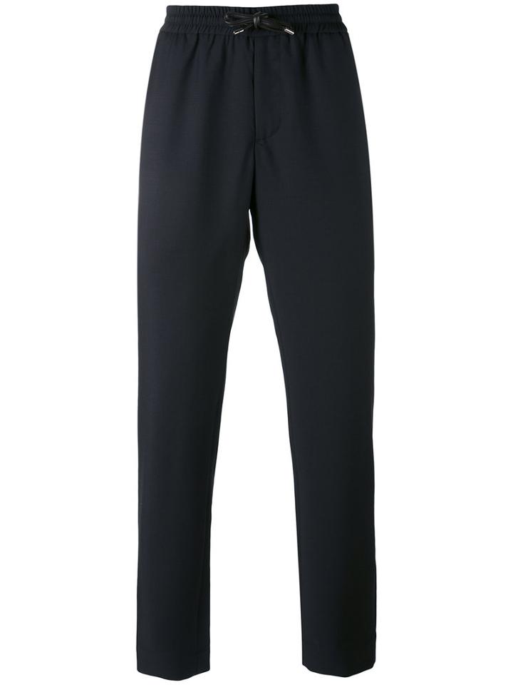 Fitted Trousers - Men - Polyester/mohair/wool - 50, Black, Polyester/mohair/wool, Bernardo Giusti