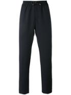 Fitted Trousers - Men - Polyester/mohair/wool - 50, Black, Polyester/mohair/wool, Bernardo Giusti