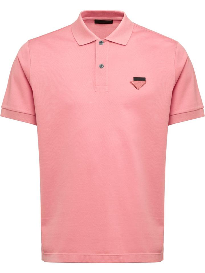 Prada Piqué Polo Shirt - Pink