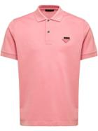 Prada Piqué Polo Shirt - Pink
