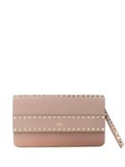 Valentino Garavani Rockstud Clutch Bag - Neutrals