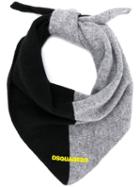 Dsquared2 Logo Embroidered Tie Scarf - Black