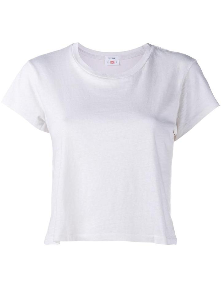 Re/done 'hanes Perfect' T-shirt, Women's, Size: Large, White, Cotton