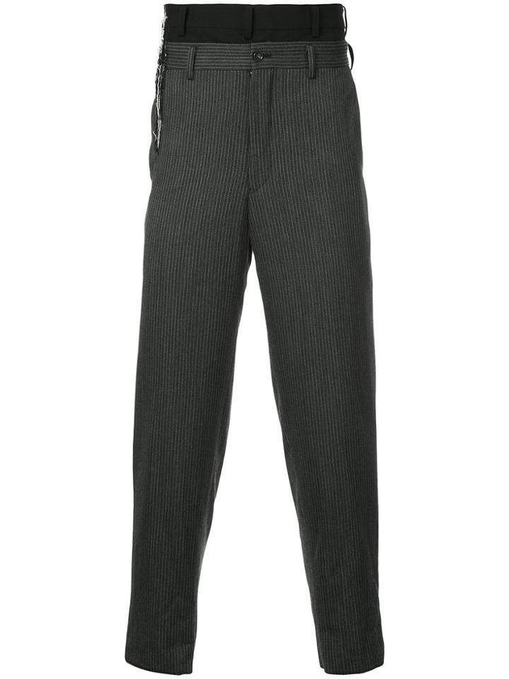 Comme Des Garçons Vintage Layered Tailored Trousers - Grey