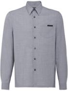 Prada Mélange Straight-fit Shirt - Grey