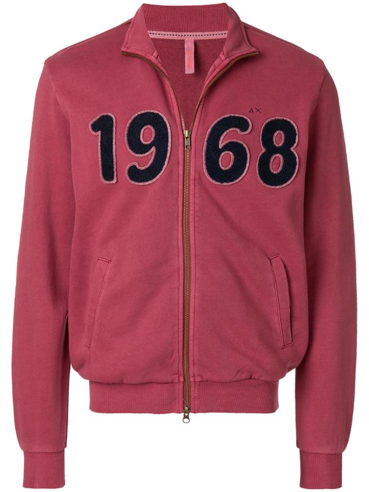 Sun 68 1968 Zipped Sweatshirt - Pink & Purple