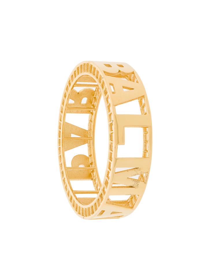 Balmain Signature Cuff Bracelet - Metallic