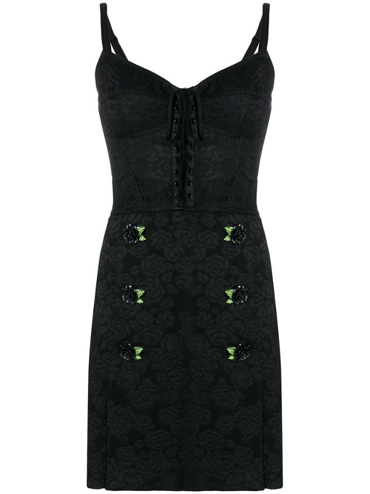 Dolce & Gabbana Corset Mini Dress - Black