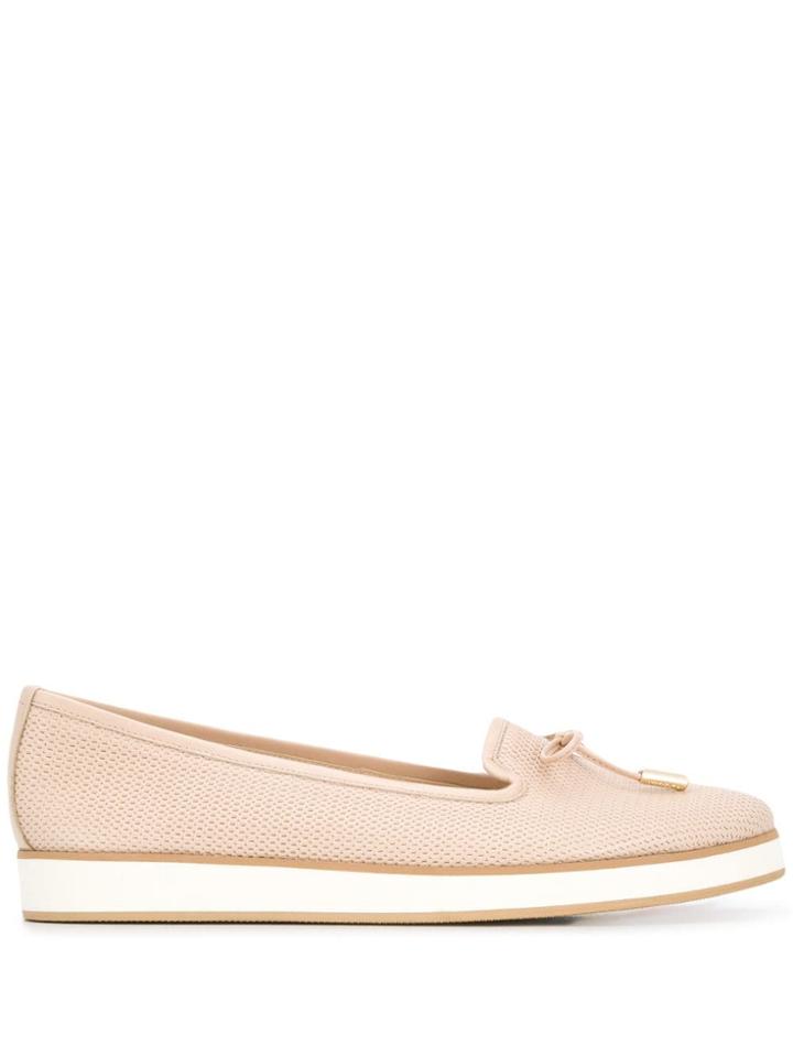 Baldinini Woven Ballerina Shoes - Pink