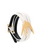 Mcq Alexander Mcqueen 'swallow' Triple Wrap Bracelet, Women's, White