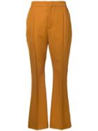Marni High Rise Flared Trousers - Yellow