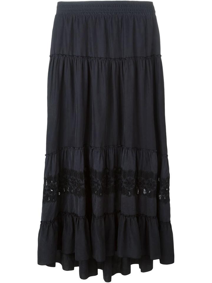 P.a.r.o.s.h. Embroidered Maxi Skirt