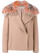 Emilio Pucci Broad Lapel Detail Jacket, Women's, Size: 40, Pink/purple, Silk/acetate/cupro/virgin Wool