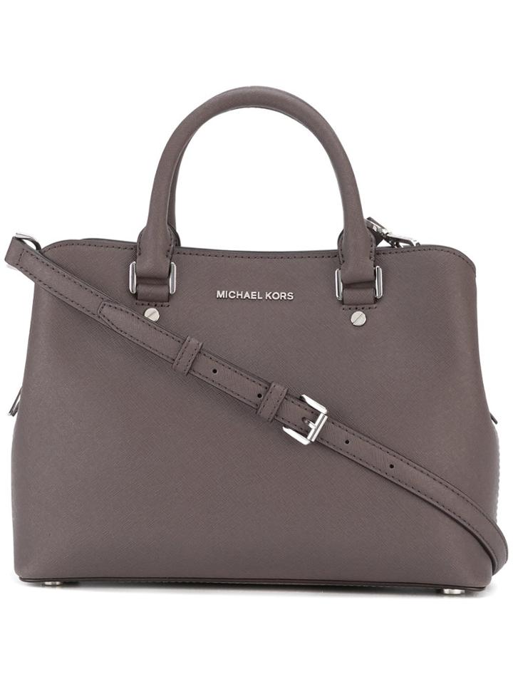 Michael Michael Kors 'savannah' Tote - Brown