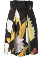 Vivienne Westwood Anglomania Floral Print Skirt, Women's, Size: 42, Black, Cotton