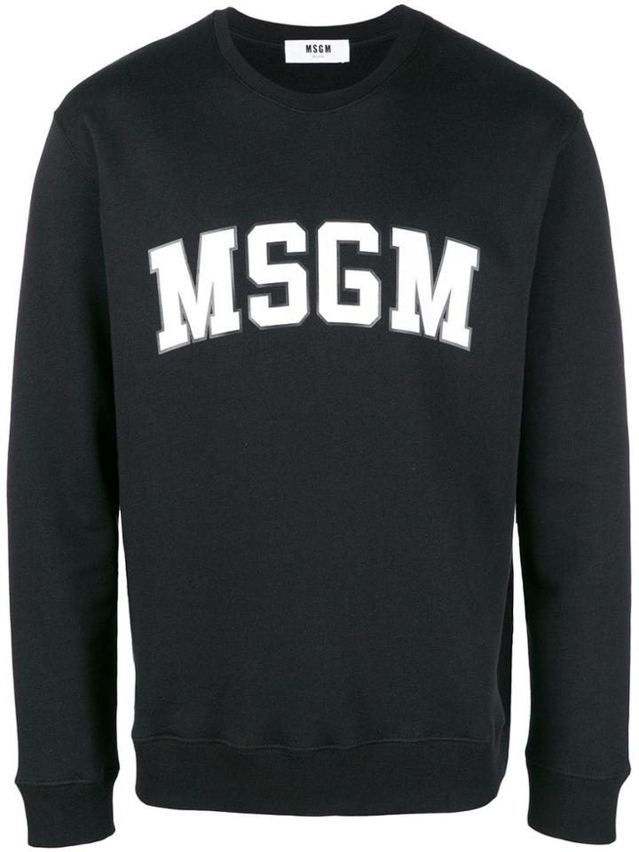 Msgm Brand Print - Black