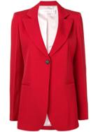 Victoria Beckham Fitted Suit Jacketwide - Red