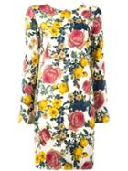 Fausto Puglisi Floral Print Dress, Women's, Size: 44, Viscose/spandex/elastane/acetate/silk