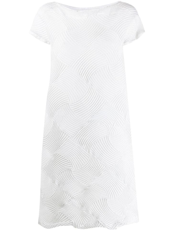 Issey Miyake Textured Dress - White