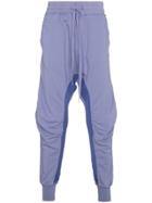 Haider Ackermann Drop Crotch Biker Sweatpants - Pink & Purple