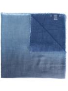 Salvatore Ferragamo Gradient Scarf, Women's, Blue, Silk/modal/virgin Wool