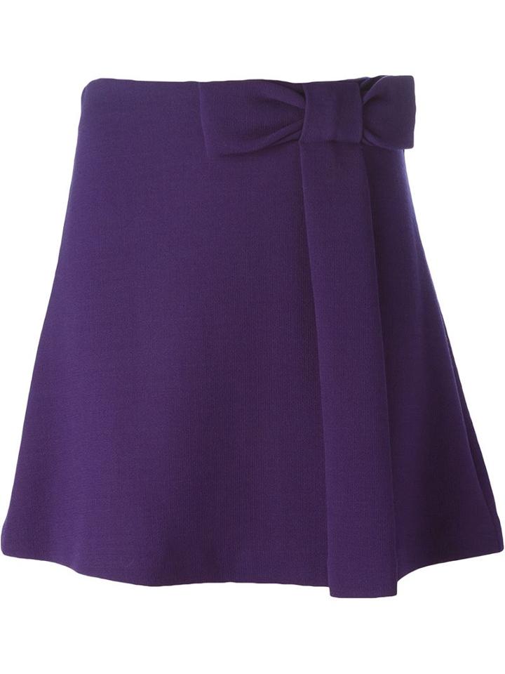 P.a.r.o.s.h. Bow Detail Mini Skirt