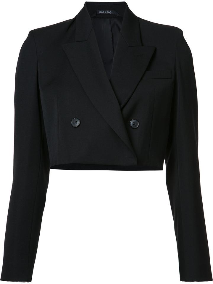 Maison Margiela - Grain De Poudre Jacket - Women - Cotton/viscose/virgin Wool - 40, Black, Cotton/viscose/virgin Wool
