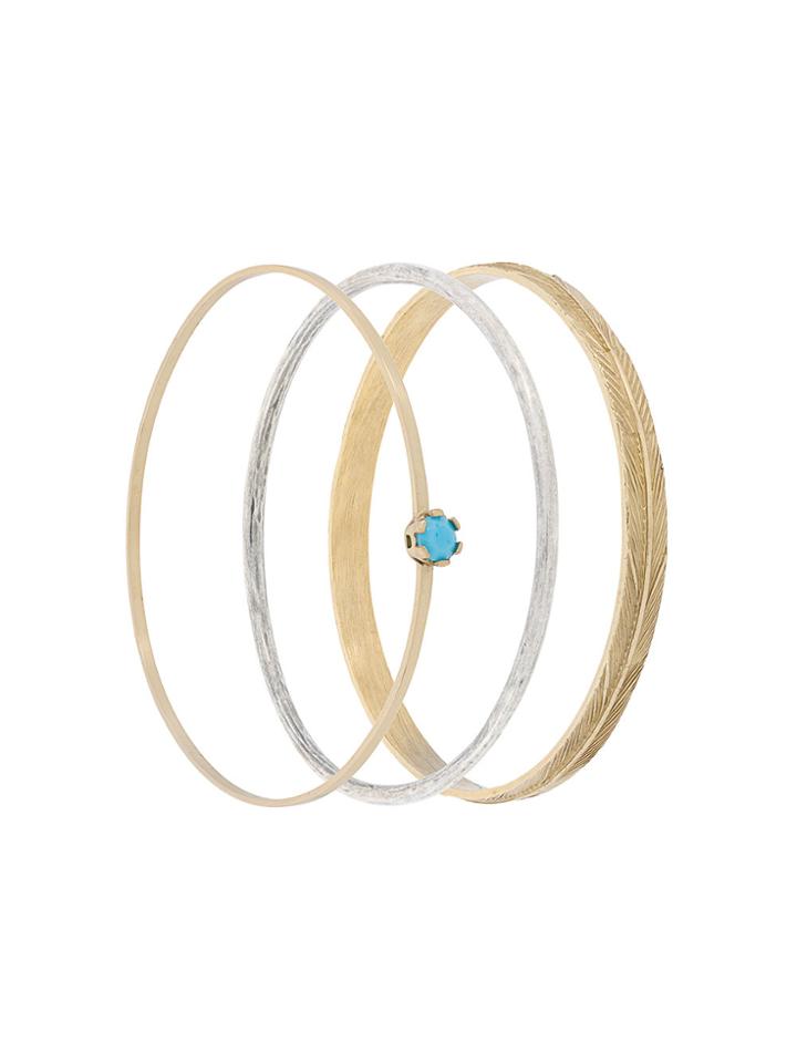 Iosselliani Puro Set Of Three Bangles - Grey