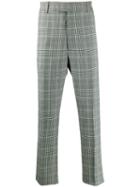 Alexander Mcqueen Check Tailored Trousers - Black