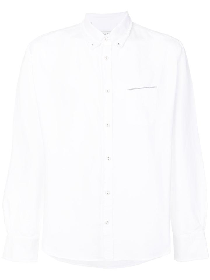 Officine Generale Buttoned Down Collar Shirt - White