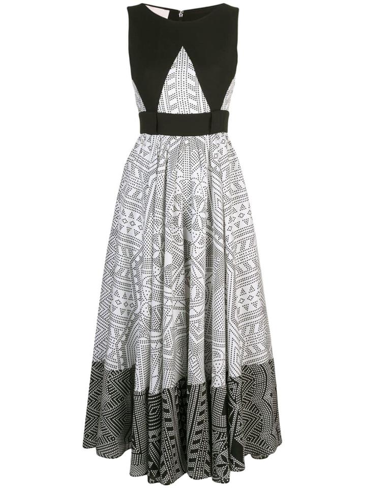 Antonio Berardi Geometric Midi Dress - White