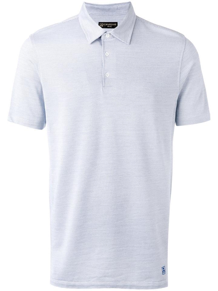 Corneliani - Classic Polo Shirt - Men - Silk/cotton - 52, Blue, Silk/cotton