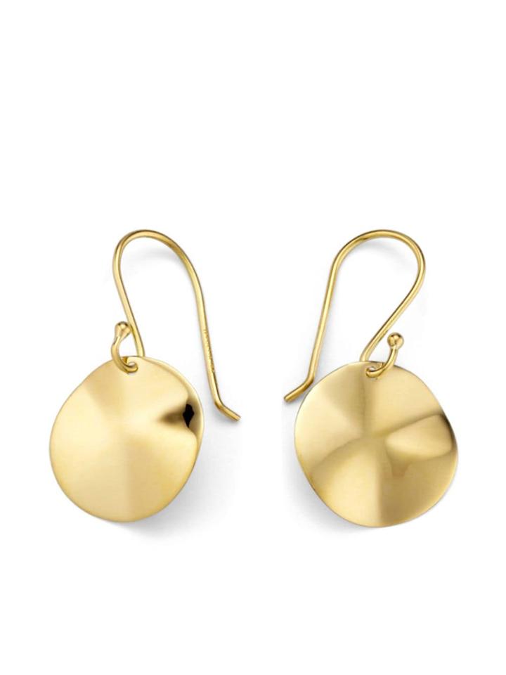 Ippolita Wavy Disc Earrings - Gold