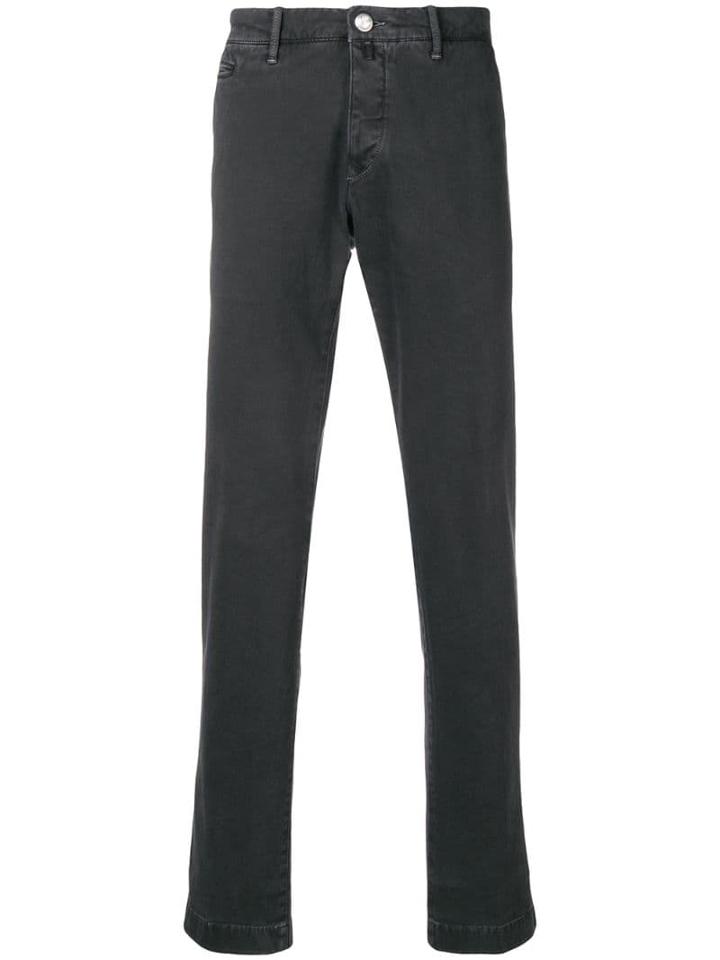 Jacob Cohen Academy Straight Leg Stretch Trousers - Black