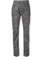 Loveless Slim-fit Leopard Print Pants - Multicolour