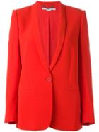 Stella Mccartney Tuxedo Lapel Blazer, Women's, Size: 40, Red, Spandex/elastane/acetate/viscose/cotton