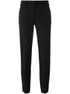 Piazza Sempione Straight Trousers, Women's, Size: 40, Black, Polyester/viscose/spandex/elastane