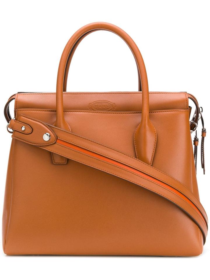 Tod's Top Handle Tote - Brown