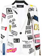 Dsquared2 Patched Blazer - White