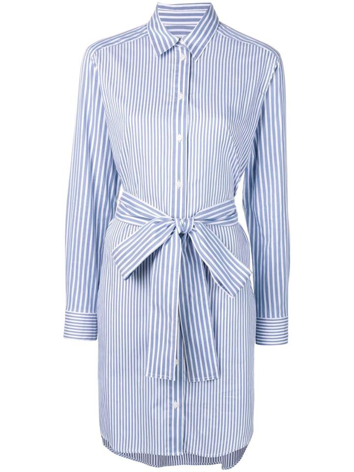 Michael Michael Kors Striped Shirt Dress - Blue