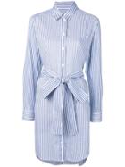 Michael Michael Kors Striped Shirt Dress - Blue