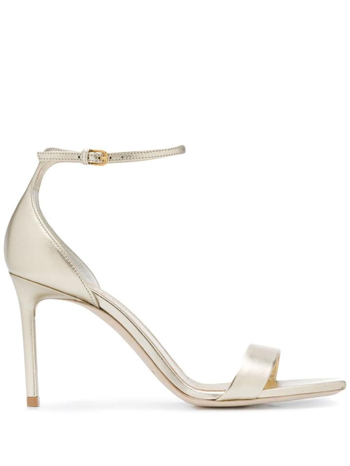 Saint Laurent Amber 85mm Sandals - Gold