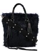 Sacai Furry Tote Bag - Blue