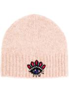 Kenzo Eye Embellished Beanie - Pink