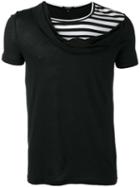 Unconditional - Crossover Neck T-shirt - Men - Cotton - Xl, Black, Cotton