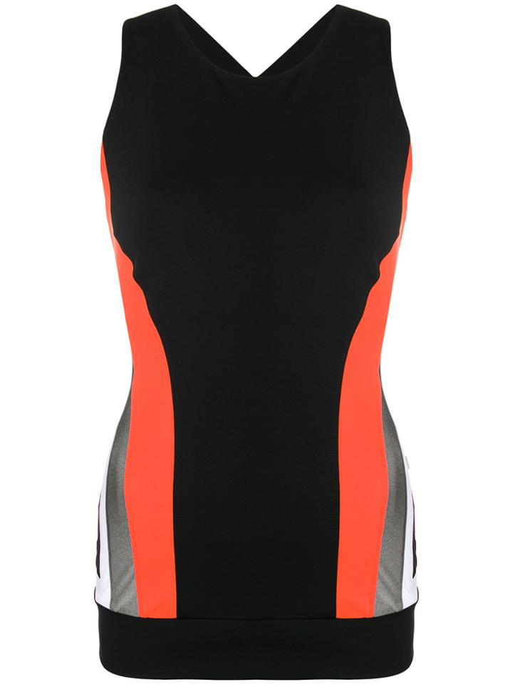 No Ka' Oi Cross Strap Compression Vest Top - Black